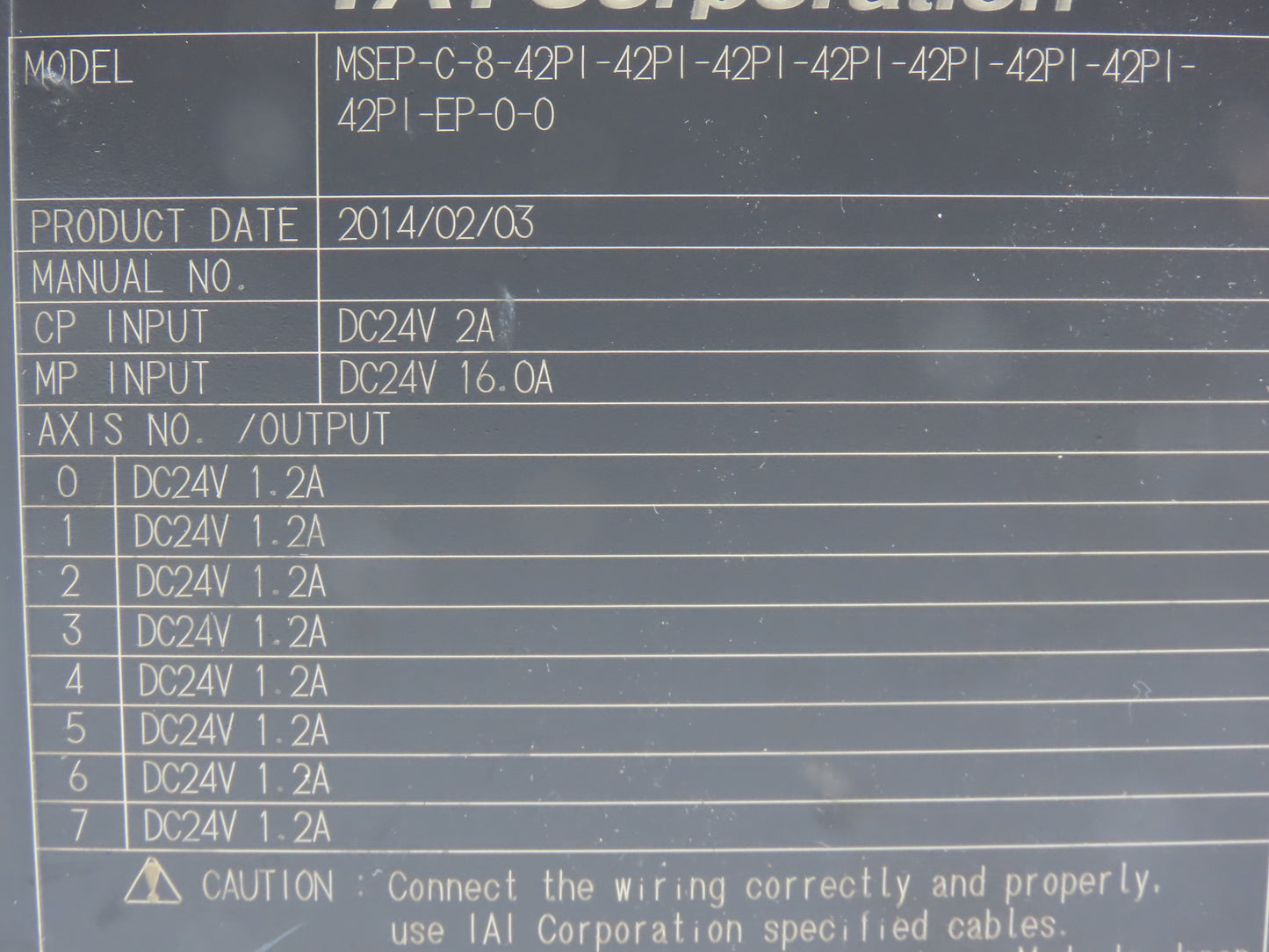 IAI RCP2-SA5C-I-42P-3-350-P3-S Cylinder Position Controller