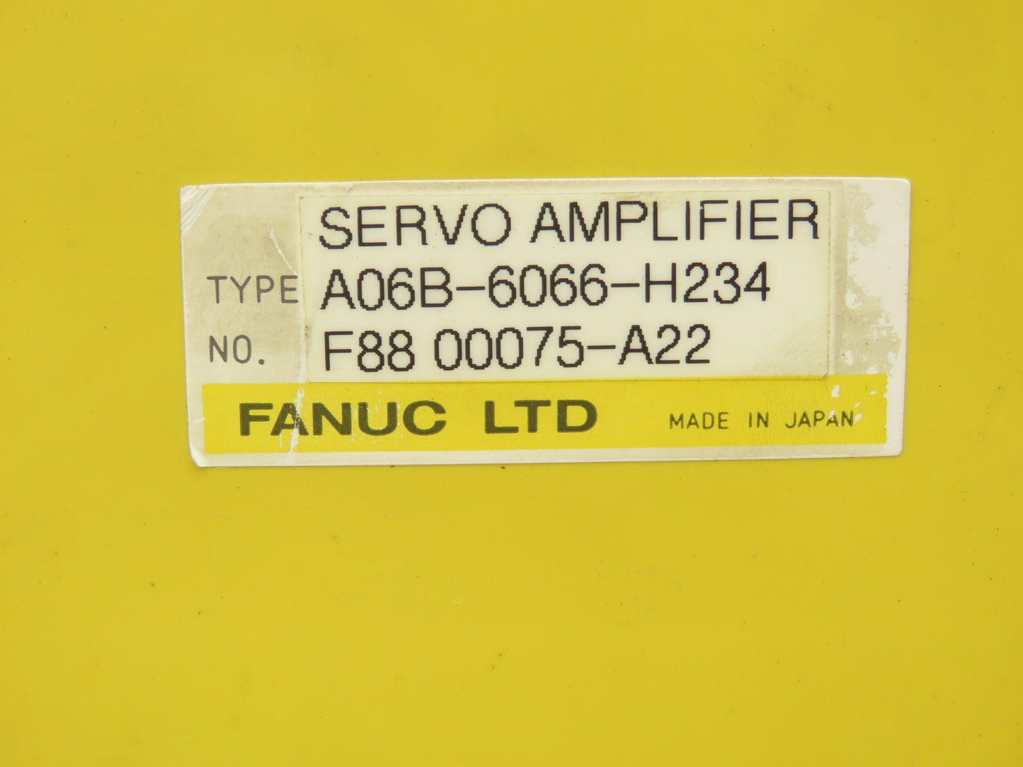 Fanuc A06B-6066-H234 Servo Drive Amplifier Module 15 Amp