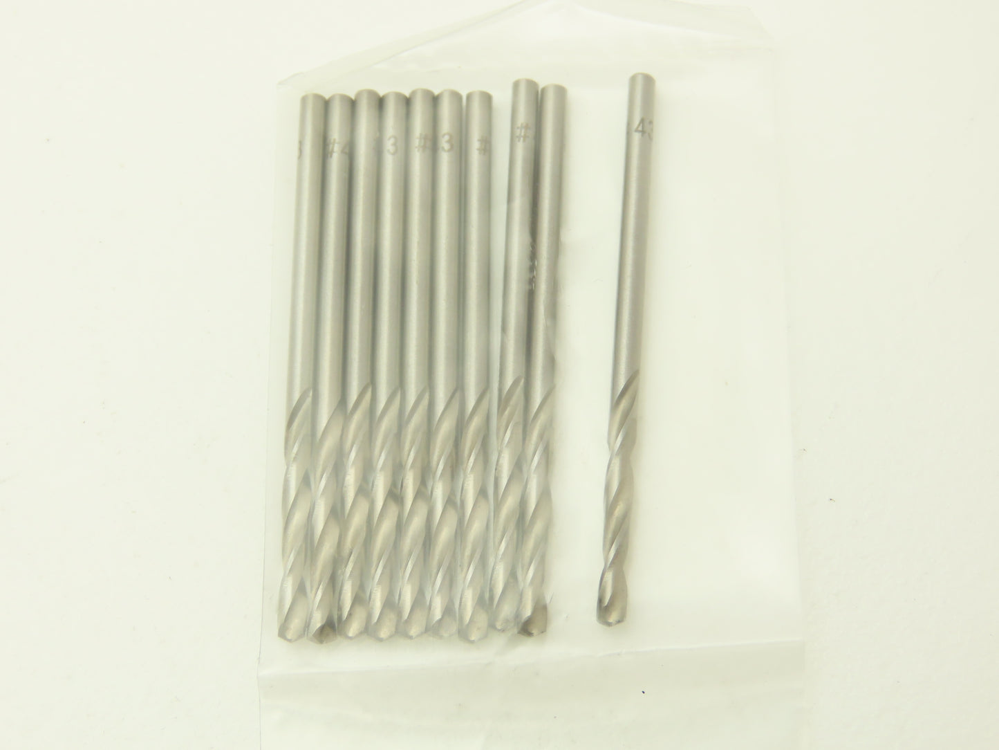Nachi NAS907-C #43 HSS Twist Drill Bit Screw Machine Aircraft Bright  Lot of 70