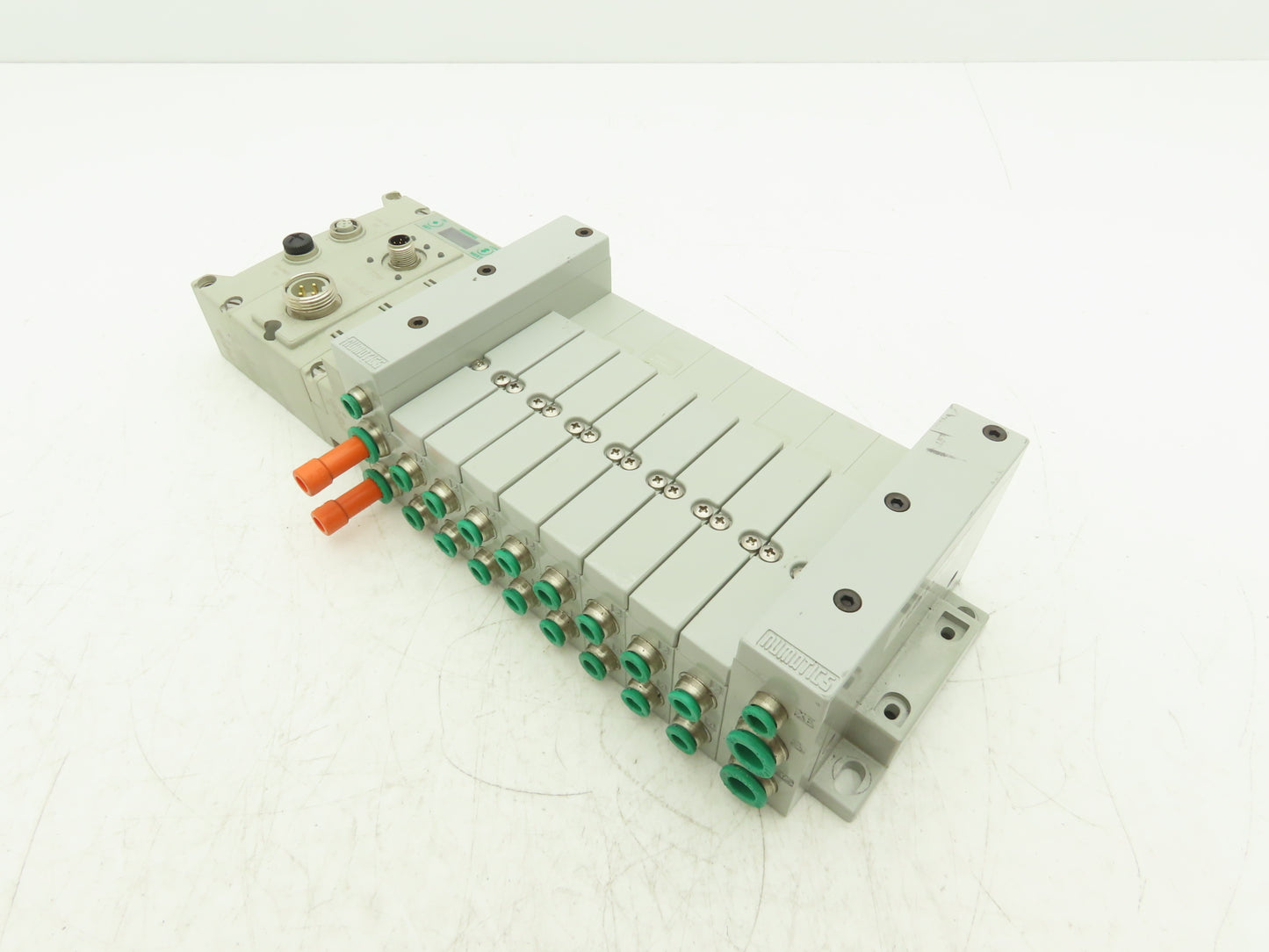 Numatics 219-828 / 240-183 8-Station G3 Valve Manifold Assembly w/Comm Sub-Bus