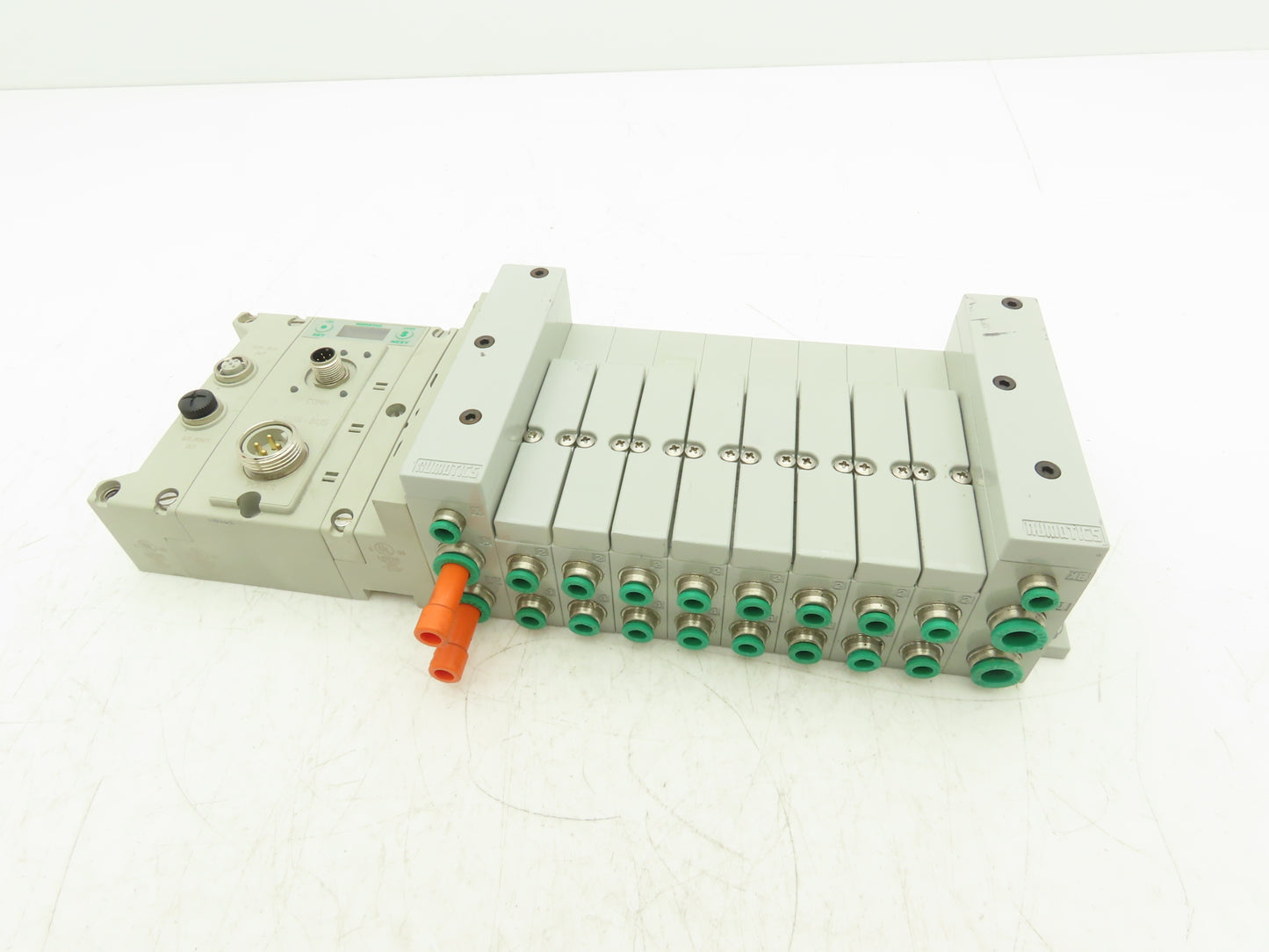 Numatics 219-828 / 240-183 8-Station G3 Valve Manifold Assembly w/Comm Sub-Bus