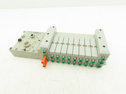 Numatics 219-828 / 240-183 8-Station G3 Valve Manifold Assembly w/Comm Sub-Bus