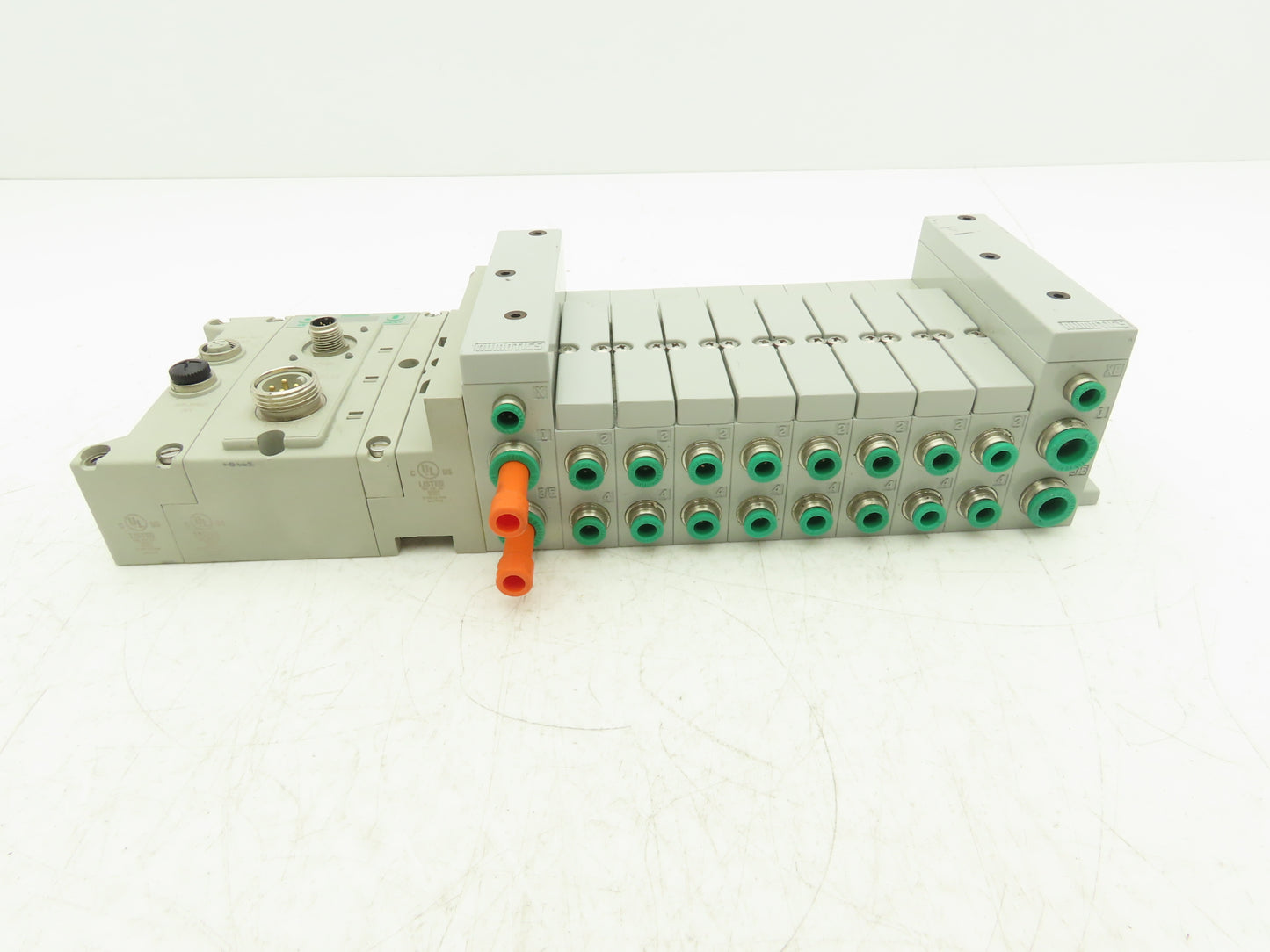 Numatics 219-828 / 240-183 8-Station G3 Valve Manifold Assembly w/Comm Sub-Bus