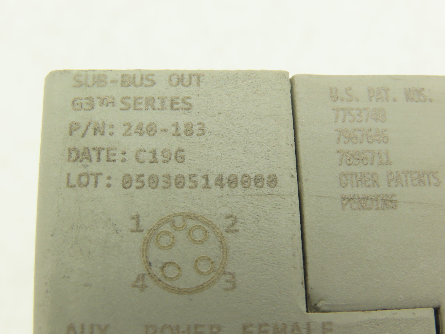 Numatics 219-828 / 240-183 8-Station G3 Valve Manifold Assembly w/Comm Sub-Bus