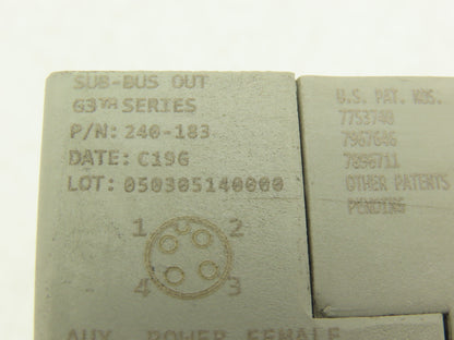 Numatics 219-828 / 240-183 8-Station G3 Valve Manifold Assembly w/Comm Sub-Bus