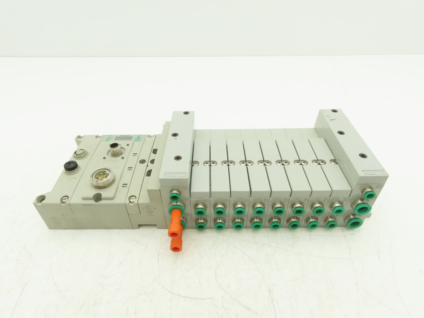 Numatics 219-828 / 240-183 8-Station G3 Valve Manifold Assembly w/Comm Sub-Bus