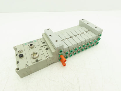 Numatics 219-828 / 240-183 8-Station G3 Valve Manifold Assembly w/Comm Sub-Bus