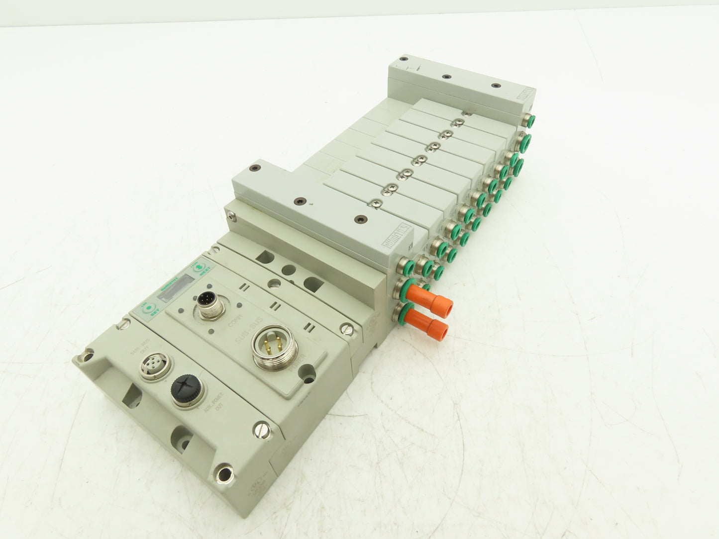 Numatics 219-828 / 240-183 8-Station G3 Valve Manifold Assembly w/Comm Sub-Bus