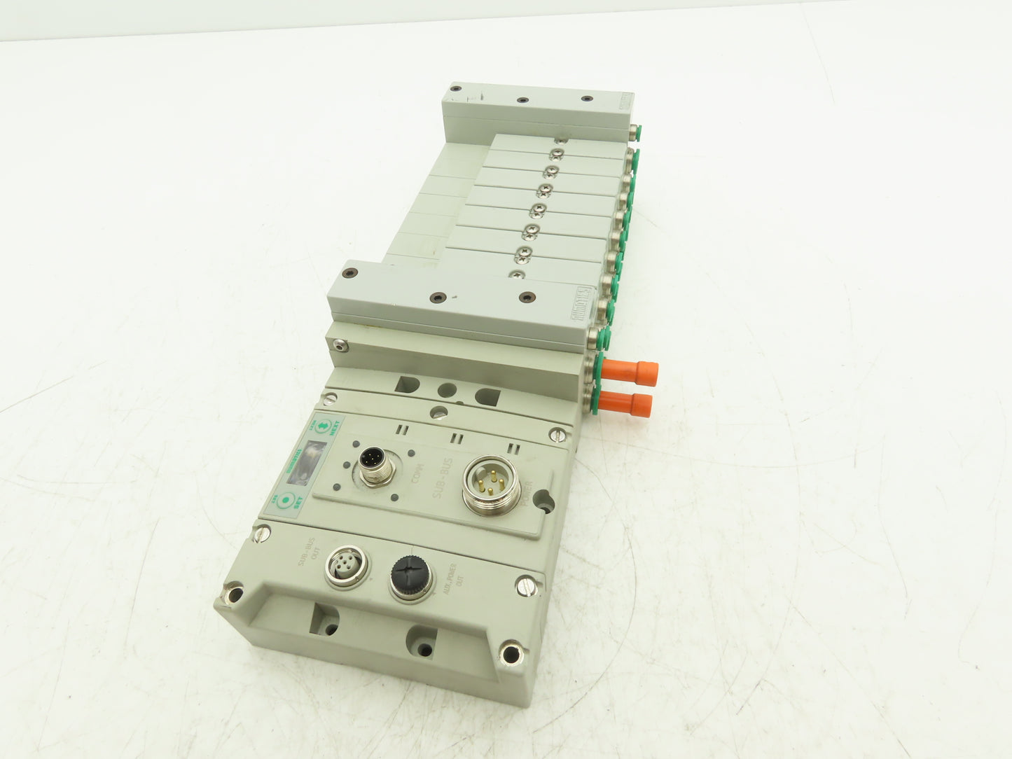 Numatics 219-828 / 240-183 8-Station G3 Valve Manifold Assembly w/Comm Sub-Bus