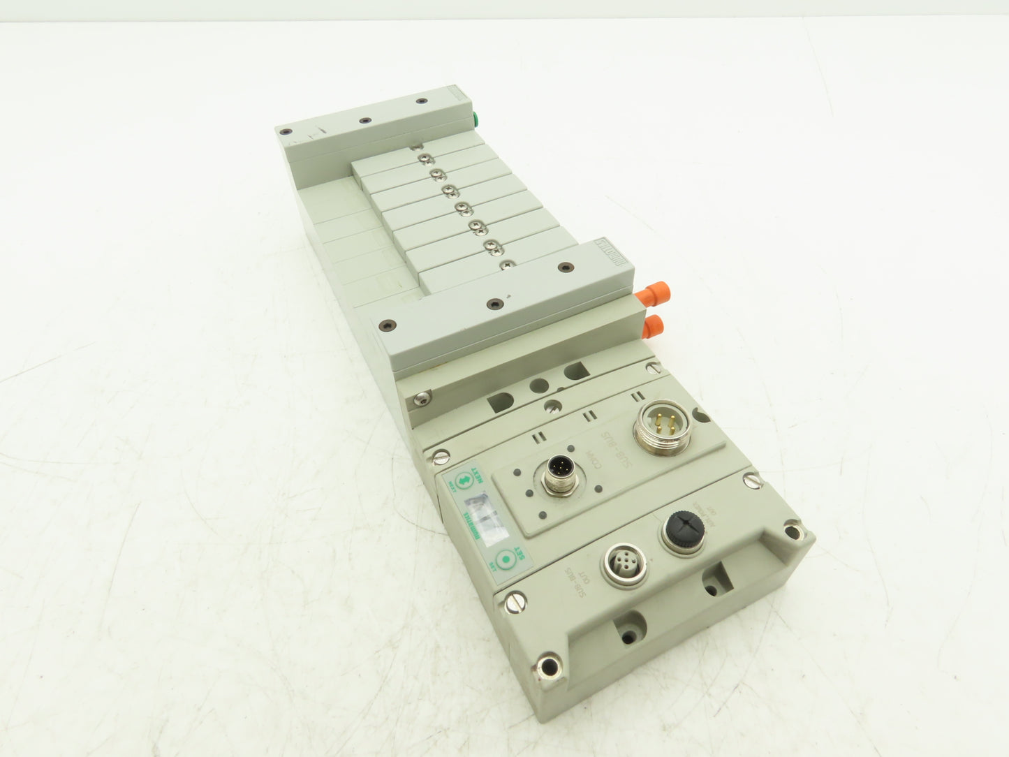Numatics 219-828 / 240-183 8-Station G3 Valve Manifold Assembly w/Comm Sub-Bus