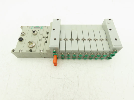Numatics 219-828 / 240-183 8-Station G3 Valve Manifold Assembly w/Comm Sub-Bus