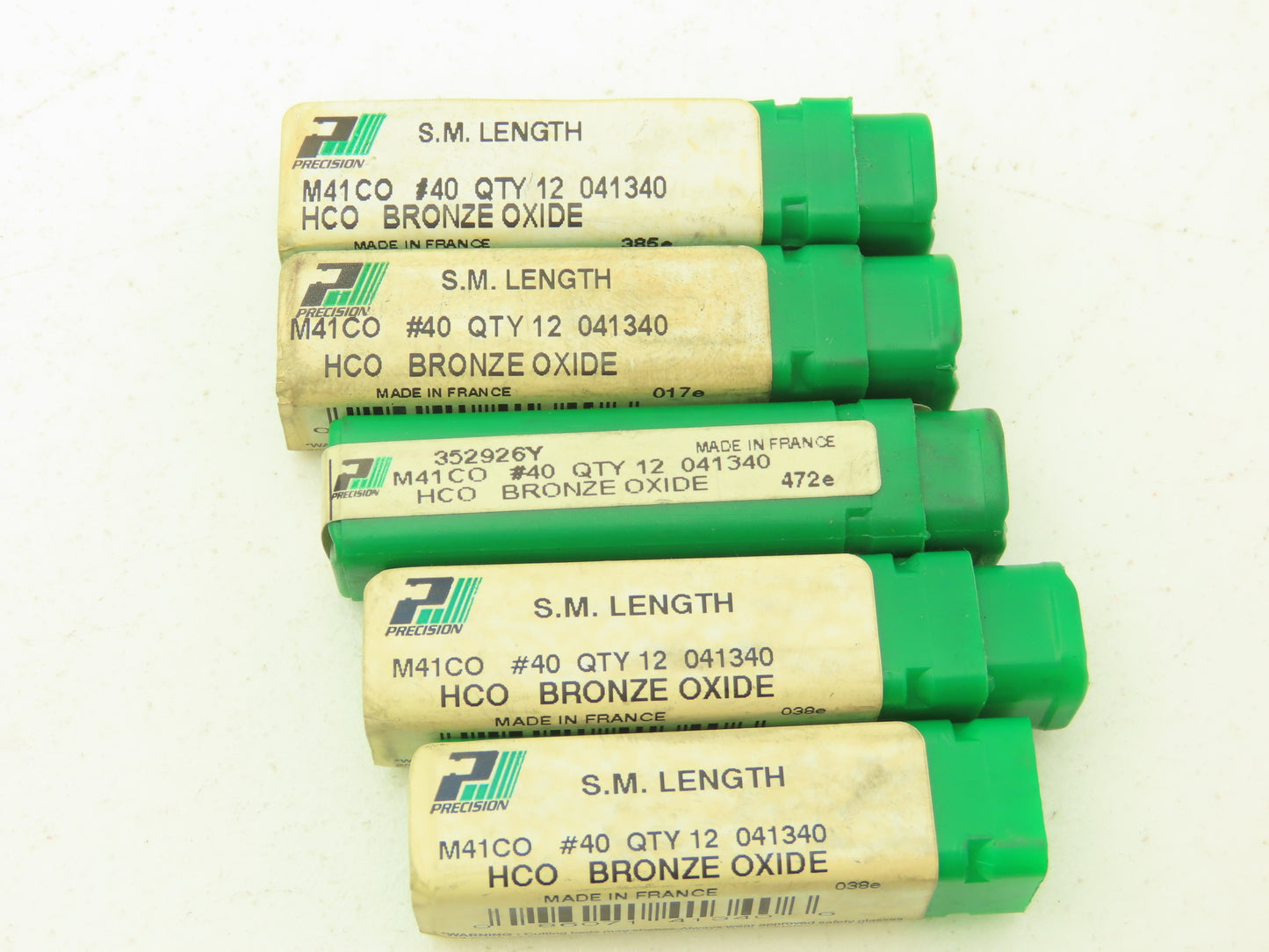 Precision M41CO #40 HSS Twist Drill Bit Screw Machine Bronze Oxide  Lot of 60