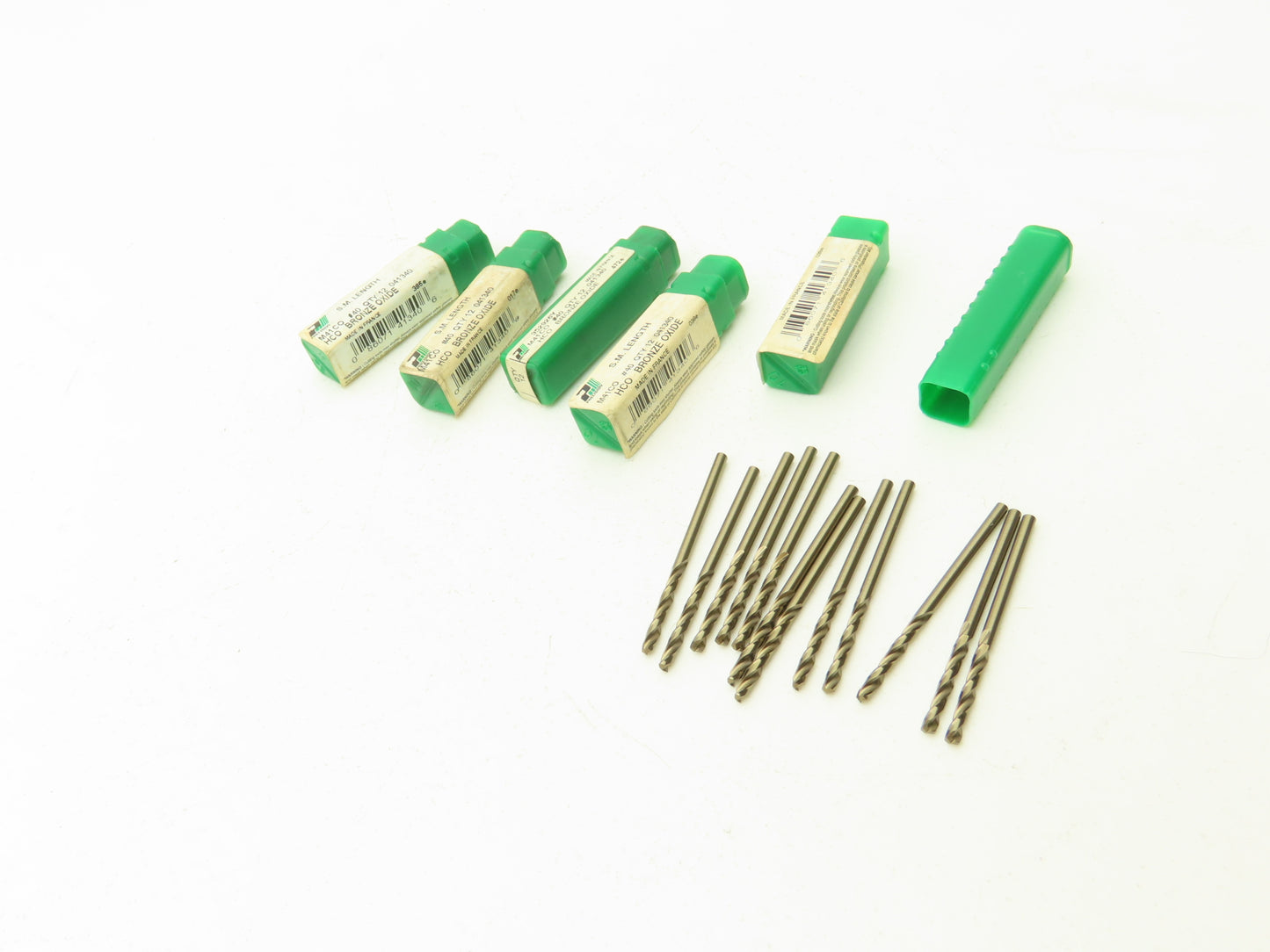 Precision M41CO #40 HSS Twist Drill Bit Screw Machine Bronze Oxide  Lot of 60