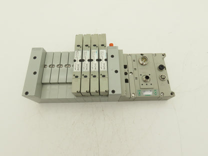 Numatics 219-828 / 240-183 8-Station G3 4-Valve Manifold Assembly w/Comm Sub-Bus