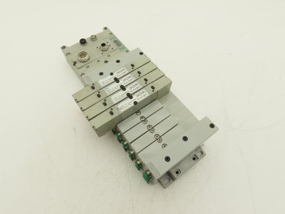 Numatics 219-828 / 240-183 8-Station G3 4-Valve Manifold Assembly w/Comm Sub-Bus