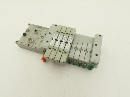 Numatics 219-828 / 240-183 8-Station G3 4-Valve Manifold Assembly w/Comm Sub-Bus