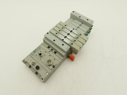 Numatics 219-828 / 240-183 8-Station G3 4-Valve Manifold Assembly w/Comm Sub-Bus