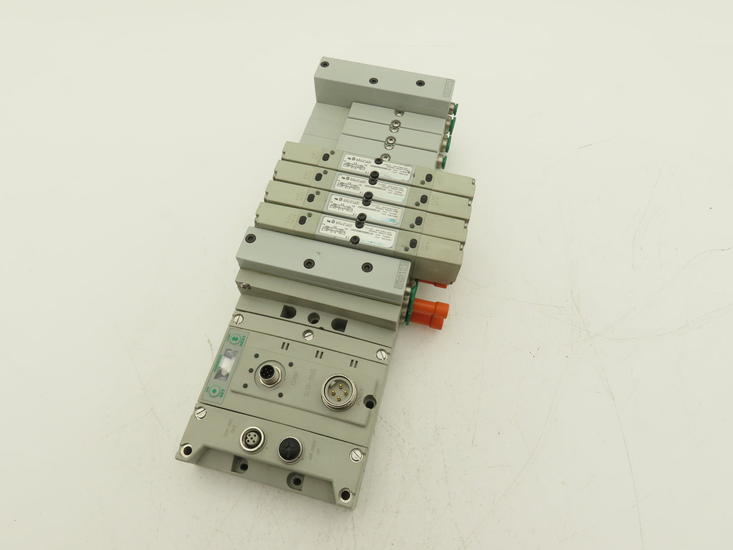 Numatics 219-828 / 240-183 8-Station G3 4-Valve Manifold Assembly w/Comm Sub-Bus