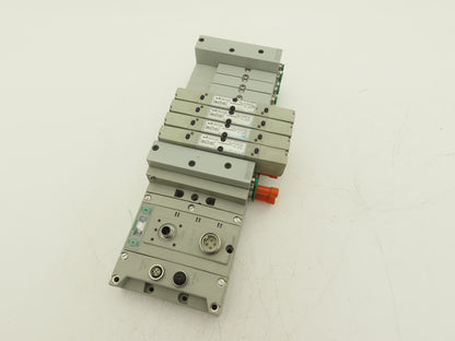 Numatics 219-828 / 240-183 8-Station G3 4-Valve Manifold Assembly w/Comm Sub-Bus