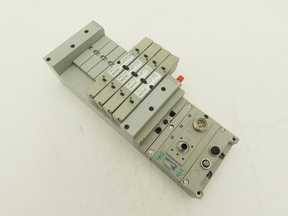 Numatics 219-828 / 240-183 8-Station G3 4-Valve Manifold Assembly w/Comm Sub-Bus