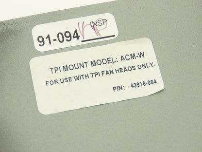 TPI ACM-W Uline H-1421M Wall Mount Bracket Kit Fan Head Compatible Lot of 2