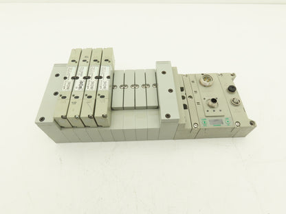 Numatics 219-828 / 240-183 8-Station G3 4-Valve Manifold Assembly w/Comm Sub-Bus