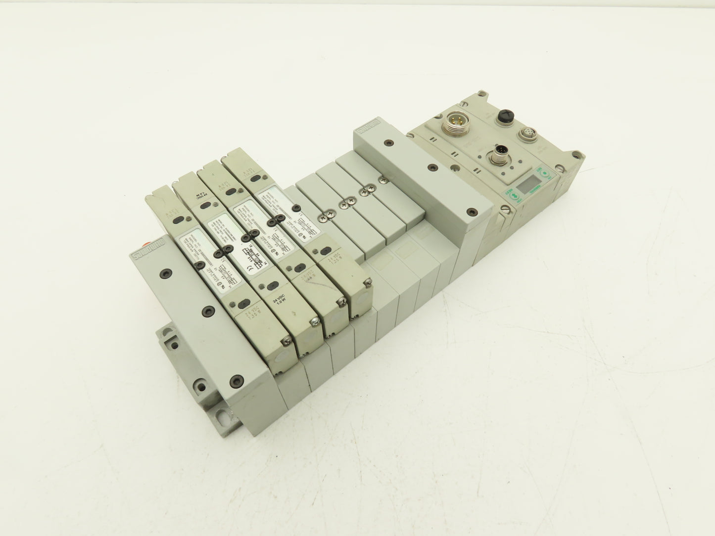Numatics 219-828 / 240-183 8-Station G3 4-Valve Manifold Assembly w/Comm Sub-Bus