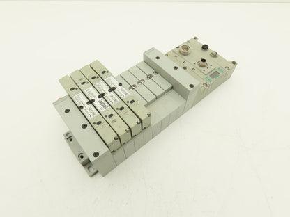 Numatics 219-828 / 240-183 8-Station G3 4-Valve Manifold Assembly w/Comm Sub-Bus