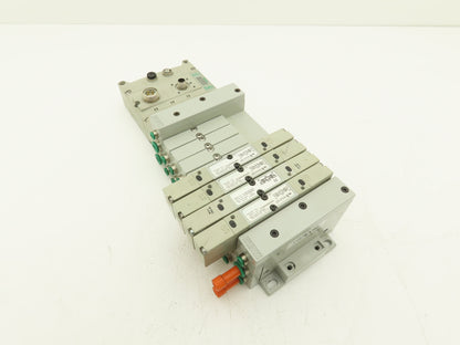 Numatics 219-828 / 240-183 8-Station G3 4-Valve Manifold Assembly w/Comm Sub-Bus