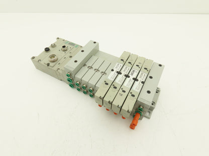 Numatics 219-828 / 240-183 8-Station G3 4-Valve Manifold Assembly w/Comm Sub-Bus