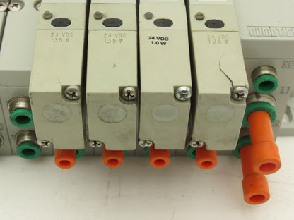 Numatics 219-828 / 240-183 8-Station G3 4-Valve Manifold Assembly w/Comm Sub-Bus