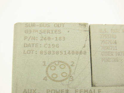 Numatics 219-828 / 240-183 8-Station G3 4-Valve Manifold Assembly w/Comm Sub-Bus
