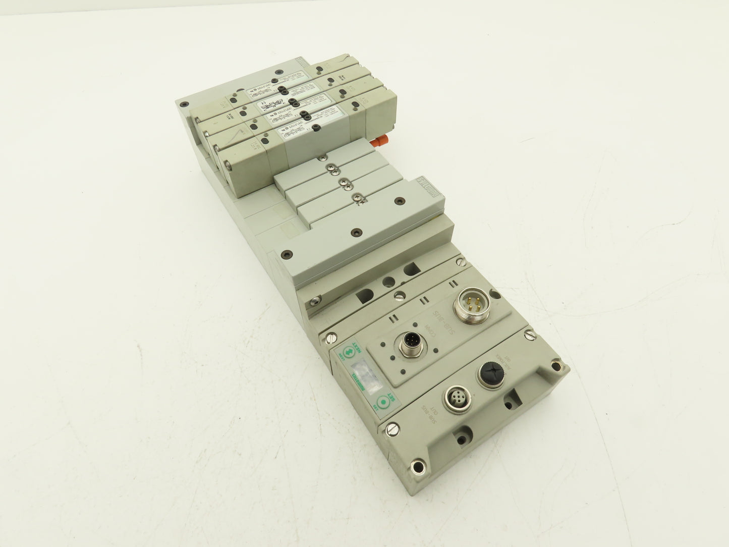 Numatics 219-828 / 240-183 8-Station G3 4-Valve Manifold Assembly w/Comm Sub-Bus