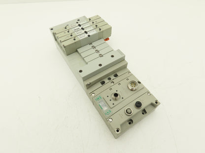 Numatics 219-828 / 240-183 8-Station G3 4-Valve Manifold Assembly w/Comm Sub-Bus