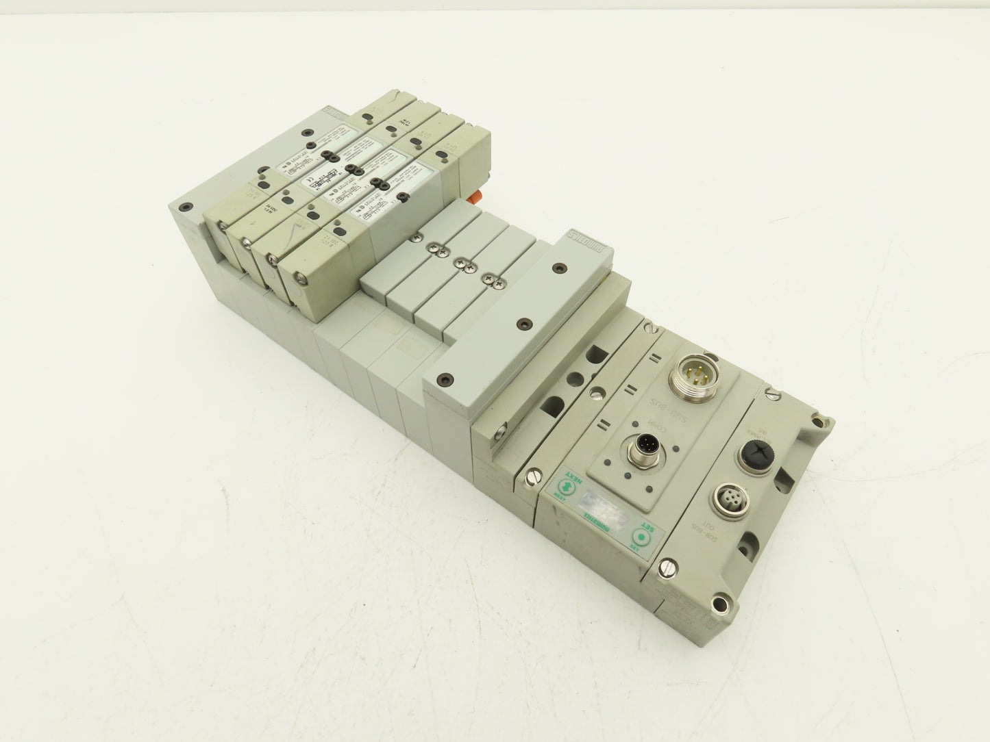 Numatics 219-828 / 240-183 8-Station G3 4-Valve Manifold Assembly w/Comm Sub-Bus