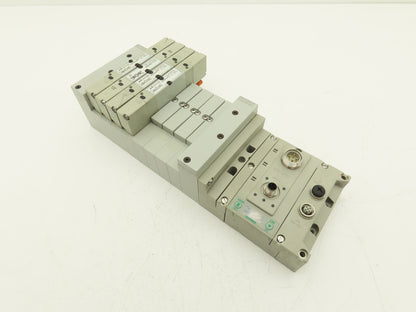 Numatics 219-828 / 240-183 8-Station G3 4-Valve Manifold Assembly w/Comm Sub-Bus