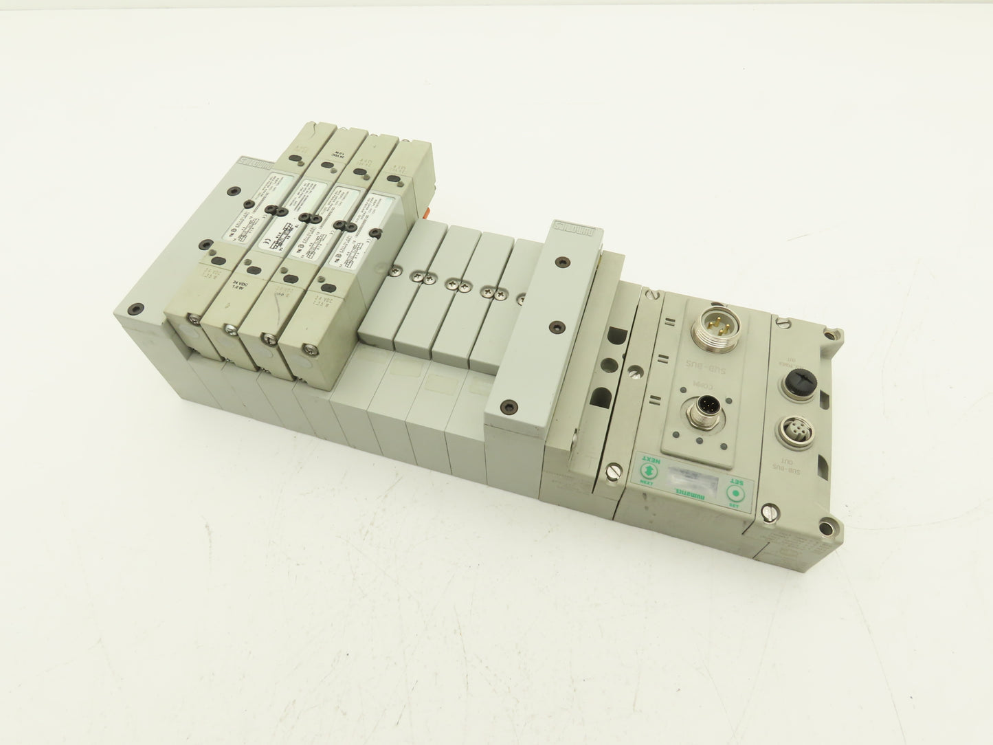 Numatics 219-828 / 240-183 8-Station G3 4-Valve Manifold Assembly w/Comm Sub-Bus