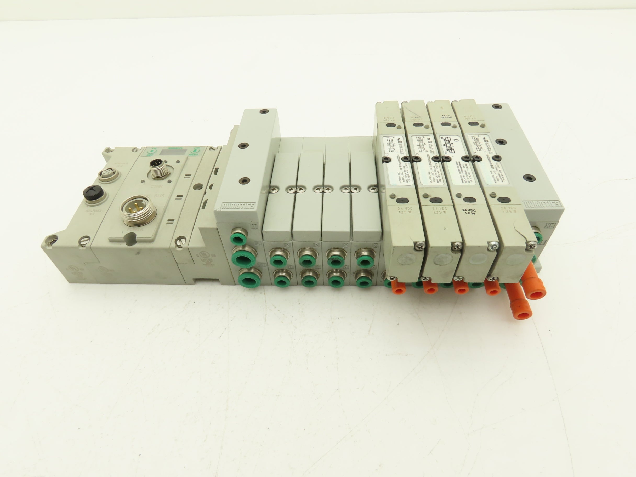 Numatics 219-828 / 240-183 8-Station G3 4-Valve Manifold Assembly w/Co ...