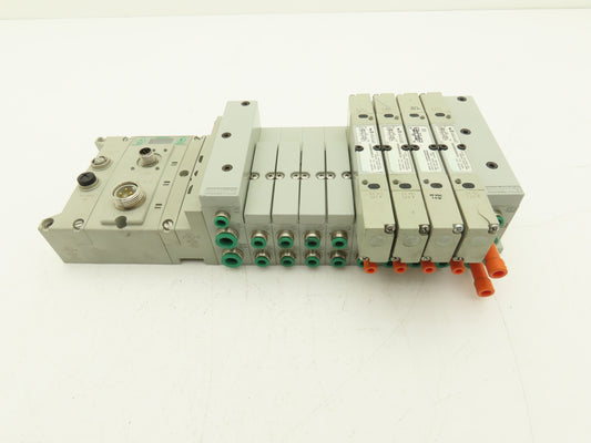 Numatics 219-828 / 240-183 8-Station G3 4-Valve Manifold Assembly w/Comm Sub-Bus
