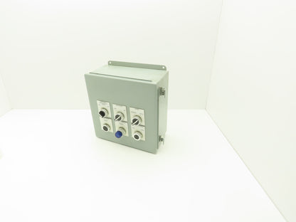 Hoffman A1212CH Electrical Enclosure J Box Assembly 12x12x6" & Switches/Buttons