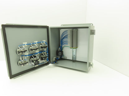 Hoffman A1212CH Electrical Enclosure J Box Assembly 12x12x6" & Switches/Buttons