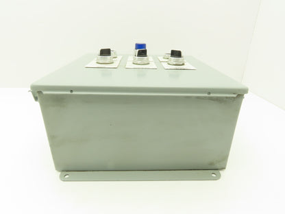 Hoffman A1212CH Electrical Enclosure J Box Assembly 12x12x6" & Switches/Buttons