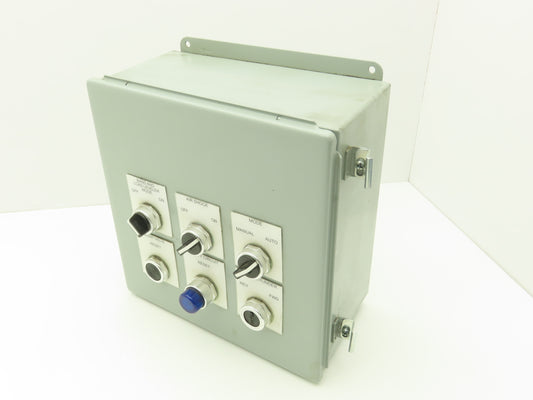 Hoffman A1212CH Electrical Enclosure J Box Assembly 12x12x6" & Switches/Buttons