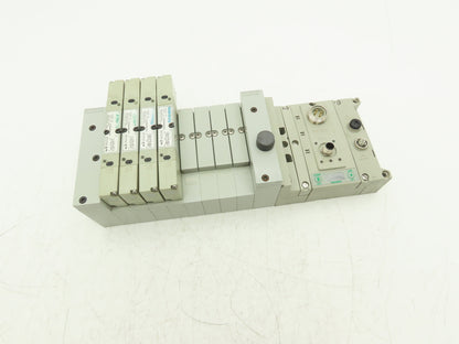 Numatics 219-828 / 240-183 8-Station G3 4-Valve Manifold Assembly w/Comm Sub-Bus