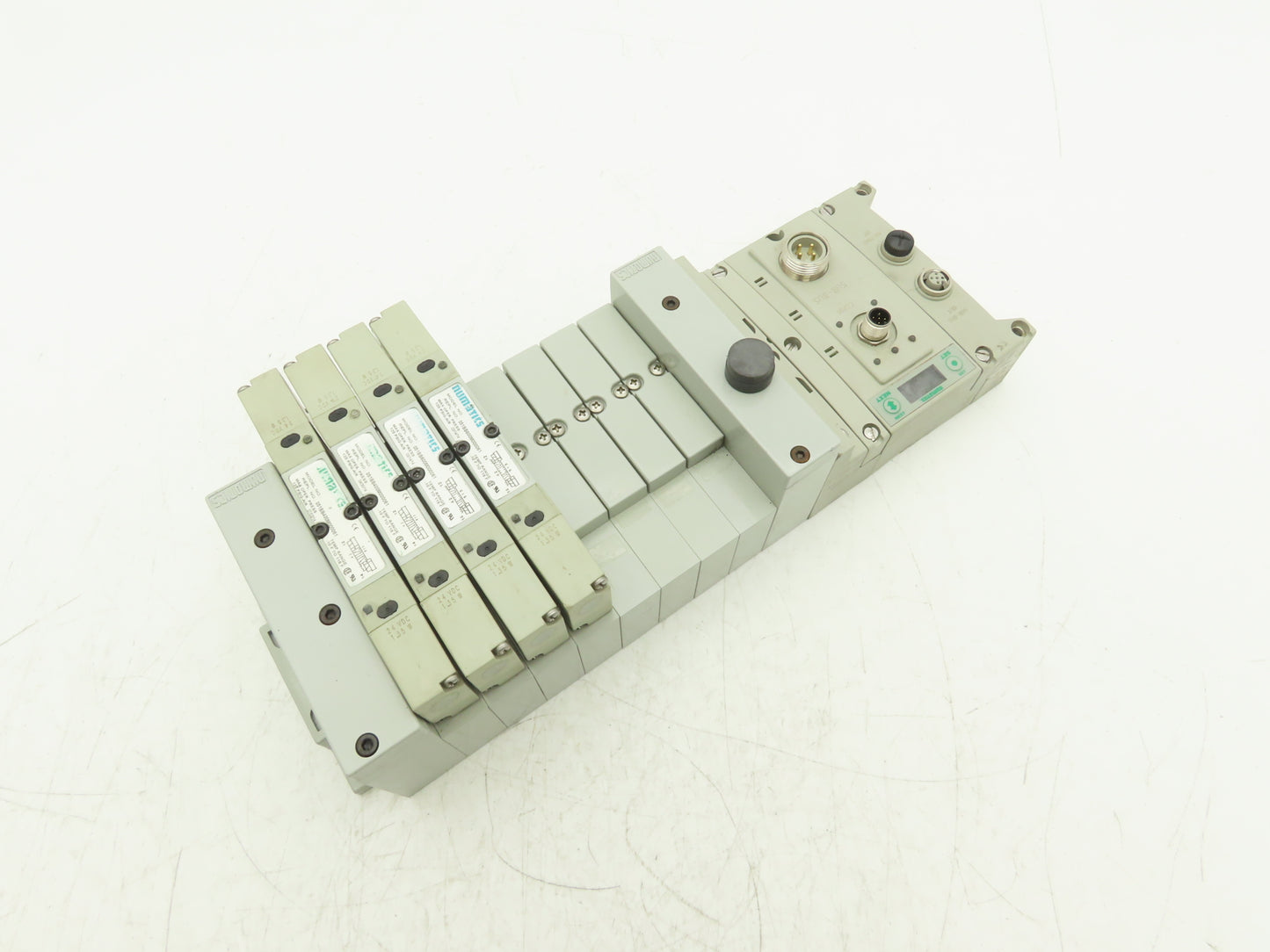Numatics 219-828 / 240-183 8-Station G3 4-Valve Manifold Assembly w/Comm Sub-Bus