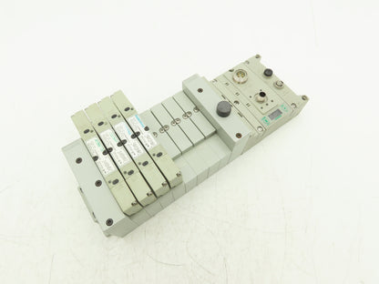 Numatics 219-828 / 240-183 8-Station G3 4-Valve Manifold Assembly w/Comm Sub-Bus