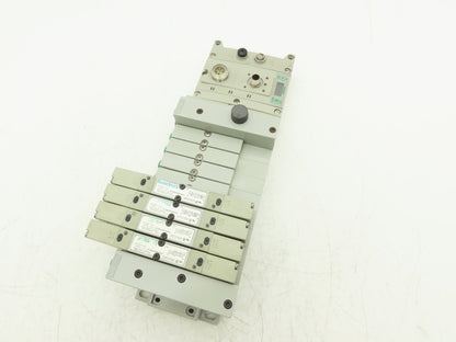 Numatics 219-828 / 240-183 8-Station G3 4-Valve Manifold Assembly w/Comm Sub-Bus