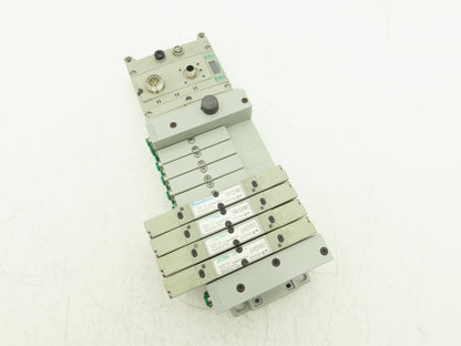 Numatics 219-828 / 240-183 8-Station G3 4-Valve Manifold Assembly w/Comm Sub-Bus