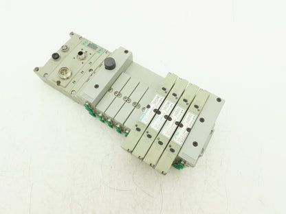 Numatics 219-828 / 240-183 8-Station G3 4-Valve Manifold Assembly w/Comm Sub-Bus