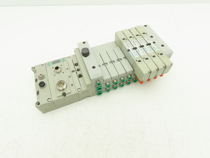 Numatics 219-828 / 240-183 8-Station G3 4-Valve Manifold Assembly w/Comm Sub-Bus